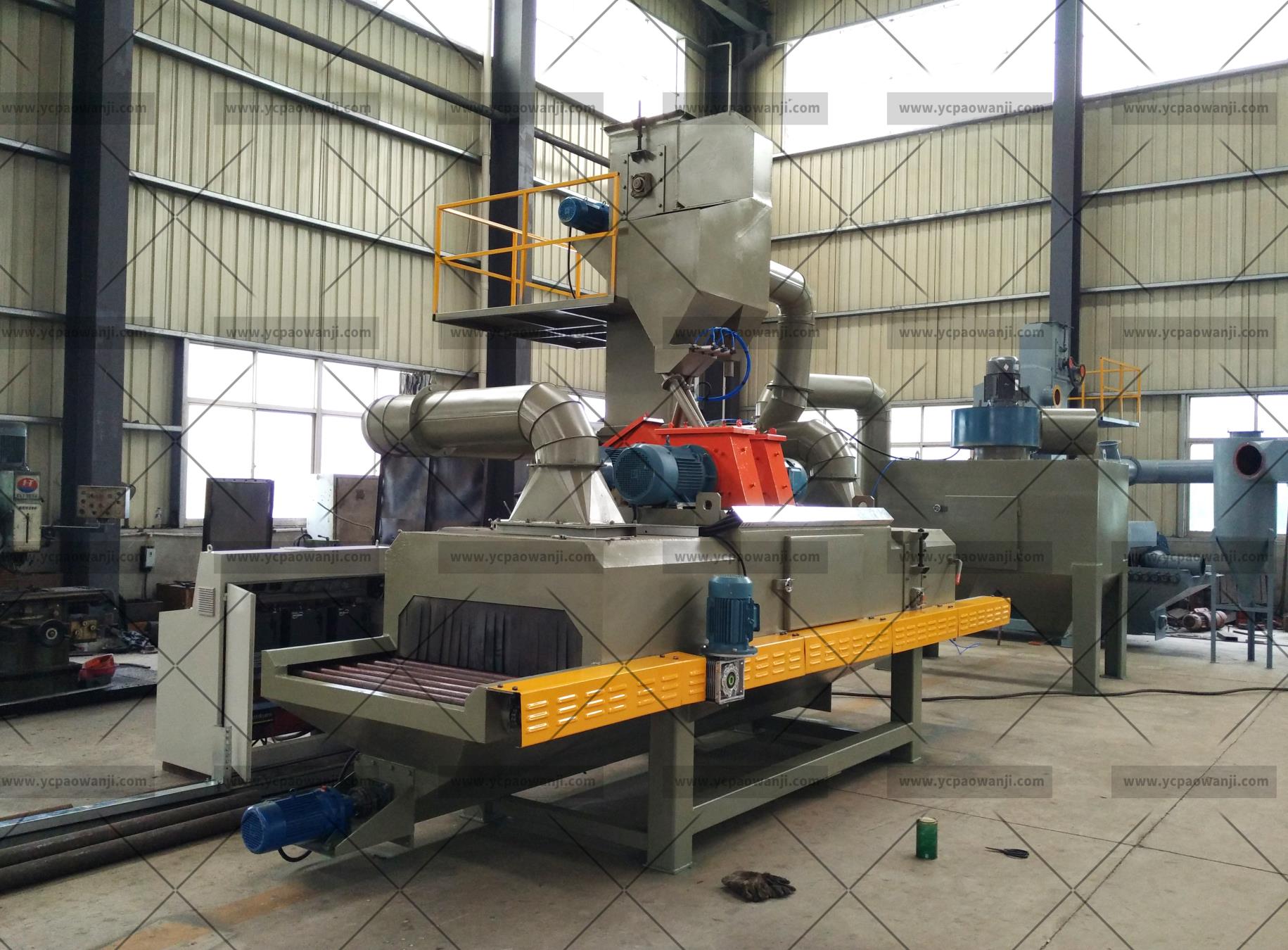 為江蘇某公司生產全自動鋁合金輪轂拋丸機